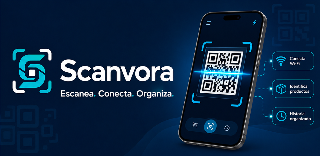 App Scanvora en un teléfono